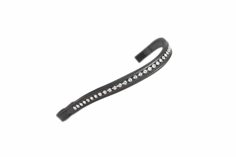 Velociti GARA Diamante Browband in Black and Clear